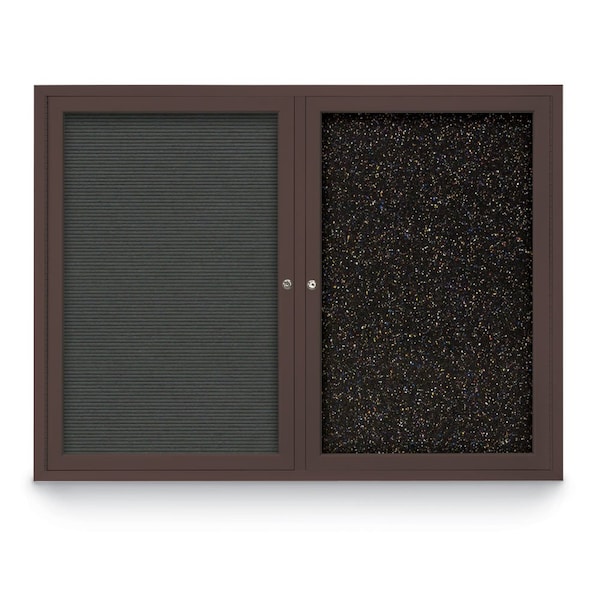 Corkboard, Pearl /Bronze, 48" x 36"